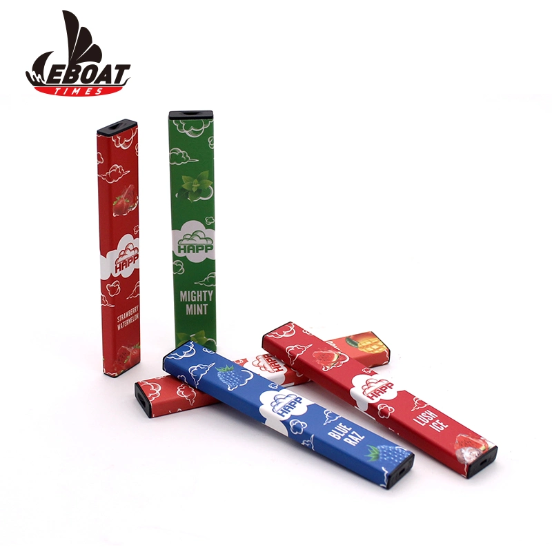 Eboattimes Original Factory Sell Happ Bar Vape Pen 1.2ml Diposable Vaporizer E Cigarette