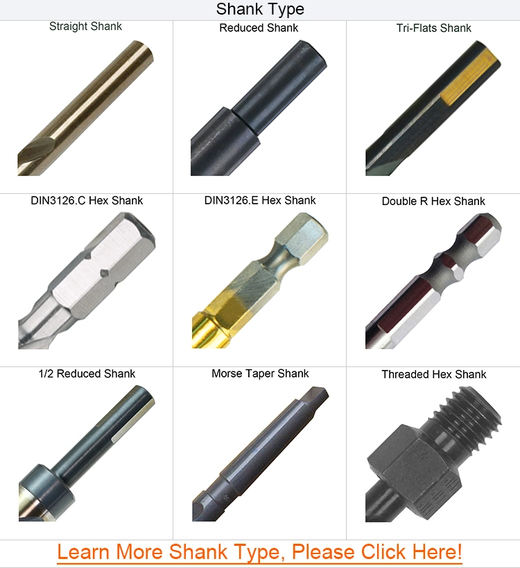 DIN3126 Fully Ground HSS Stub Hex Shank Drill Bit for Stainless Steel