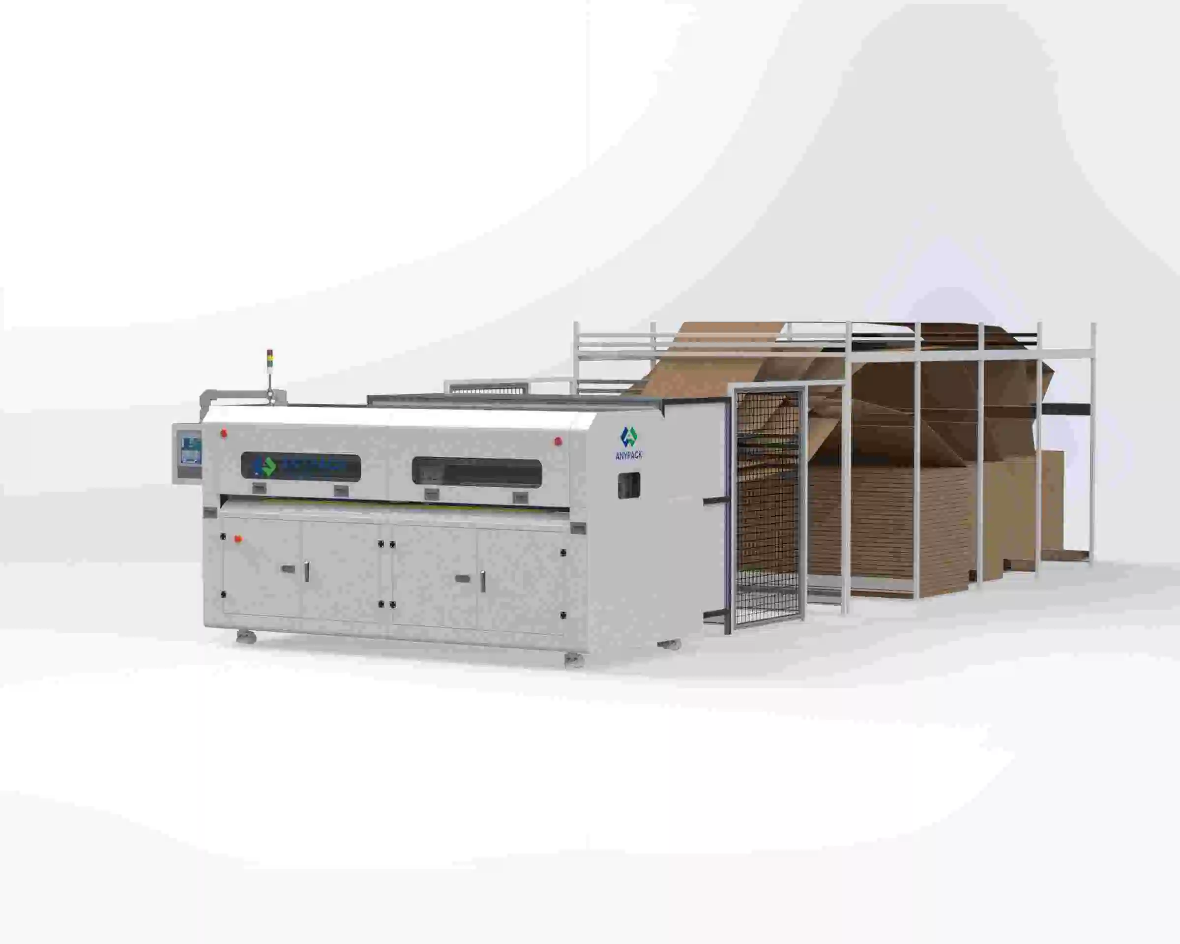 Máquinas automáticas producción de Carton ordenador PLC Control máquina Fabricación de cajas