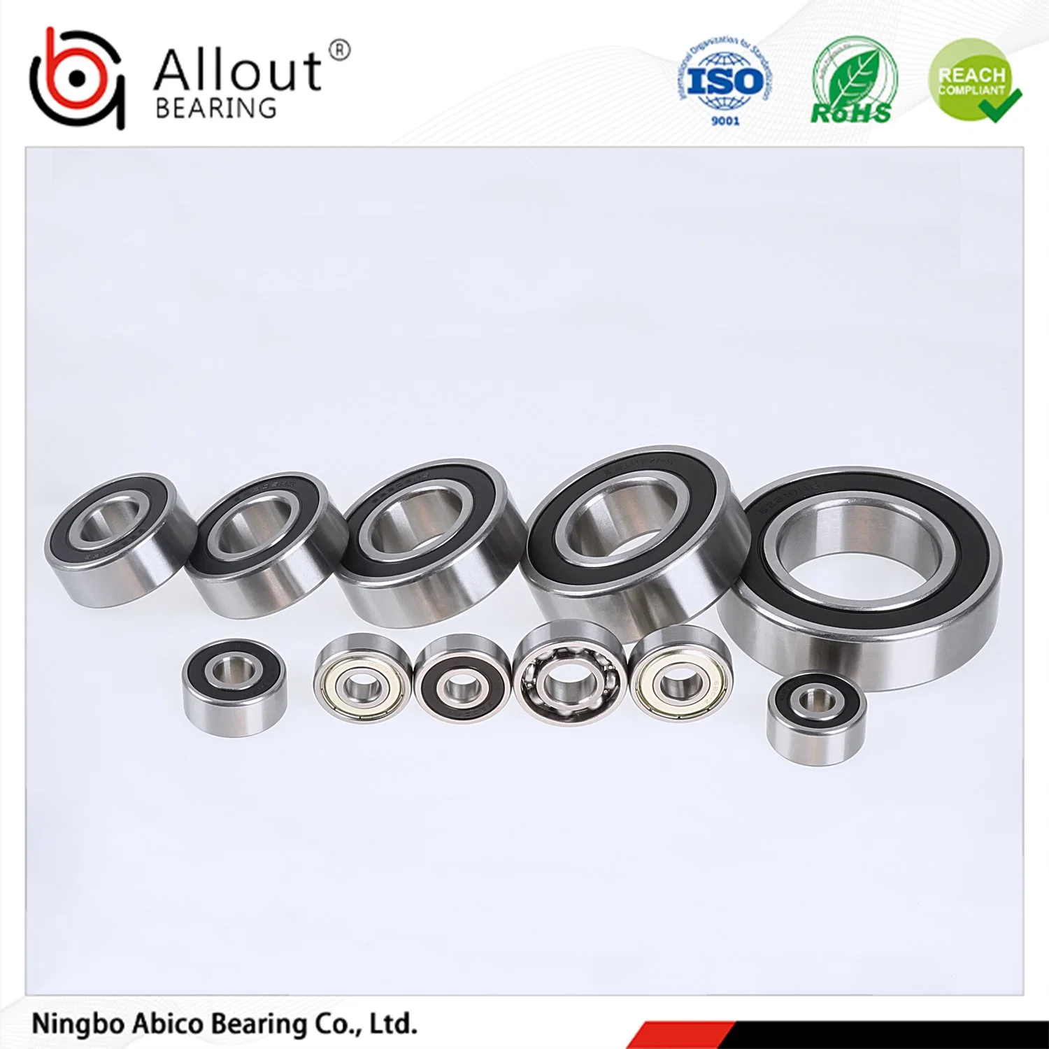 4X13X5mm;5X16X5mm;6X19X6mm;624 625 626 RS Zz Non-Angular Contact  Deep Groove Ball Bearing for Toy /Fan /Electric Bike/Roller /Air Conditioner /Motor Tool Parts