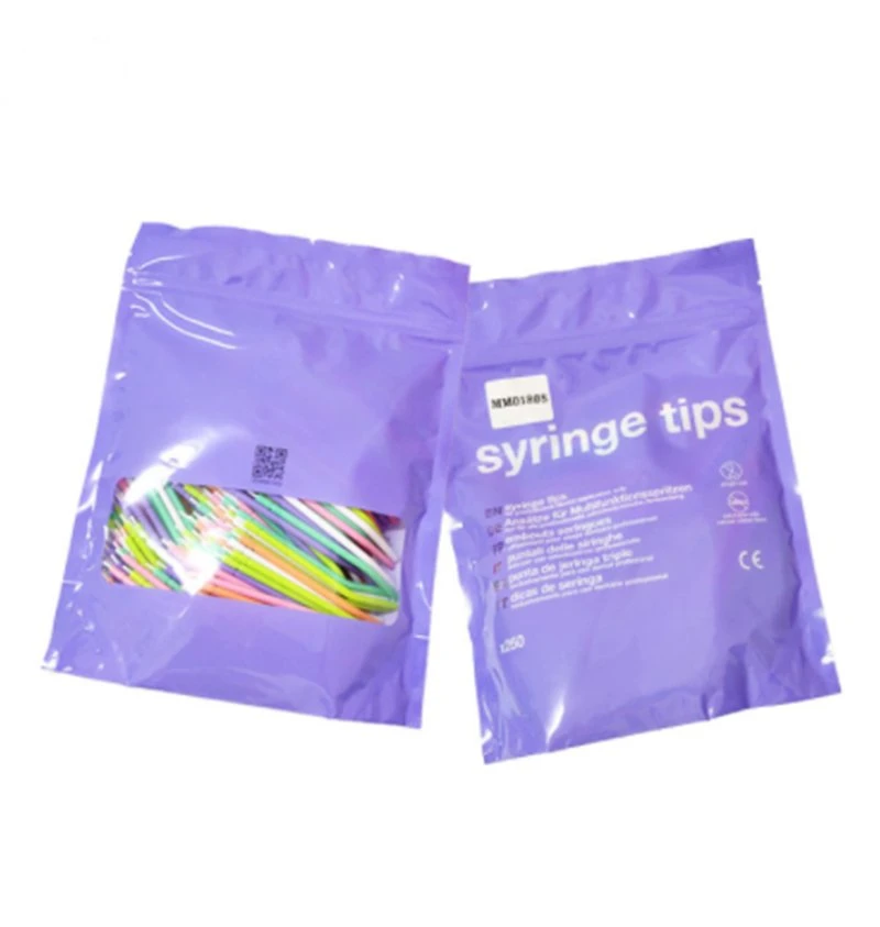 Different Color Dental Tubes Disposable Air Water Syringe Tip 3-Way Syringes