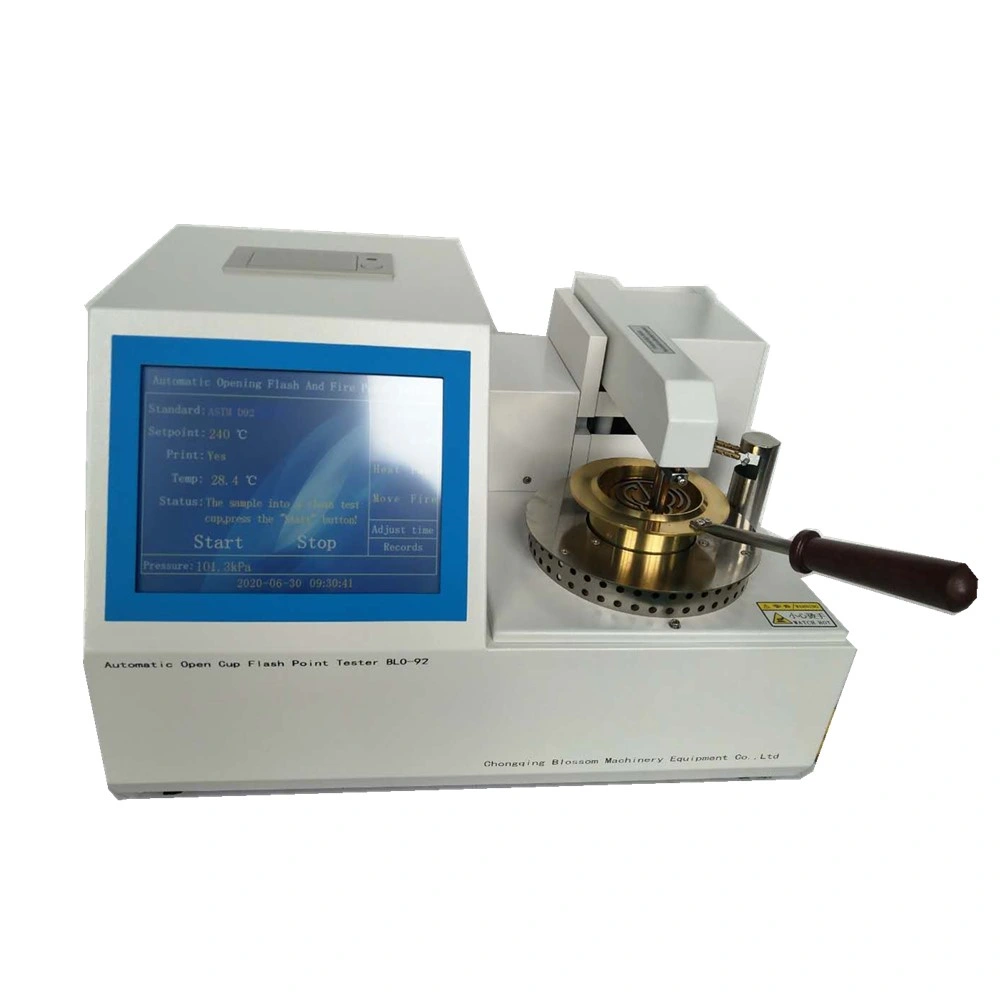 ASTM D92 Test Standard for Flash and Fire Points by Cleveland Open Cup Tester