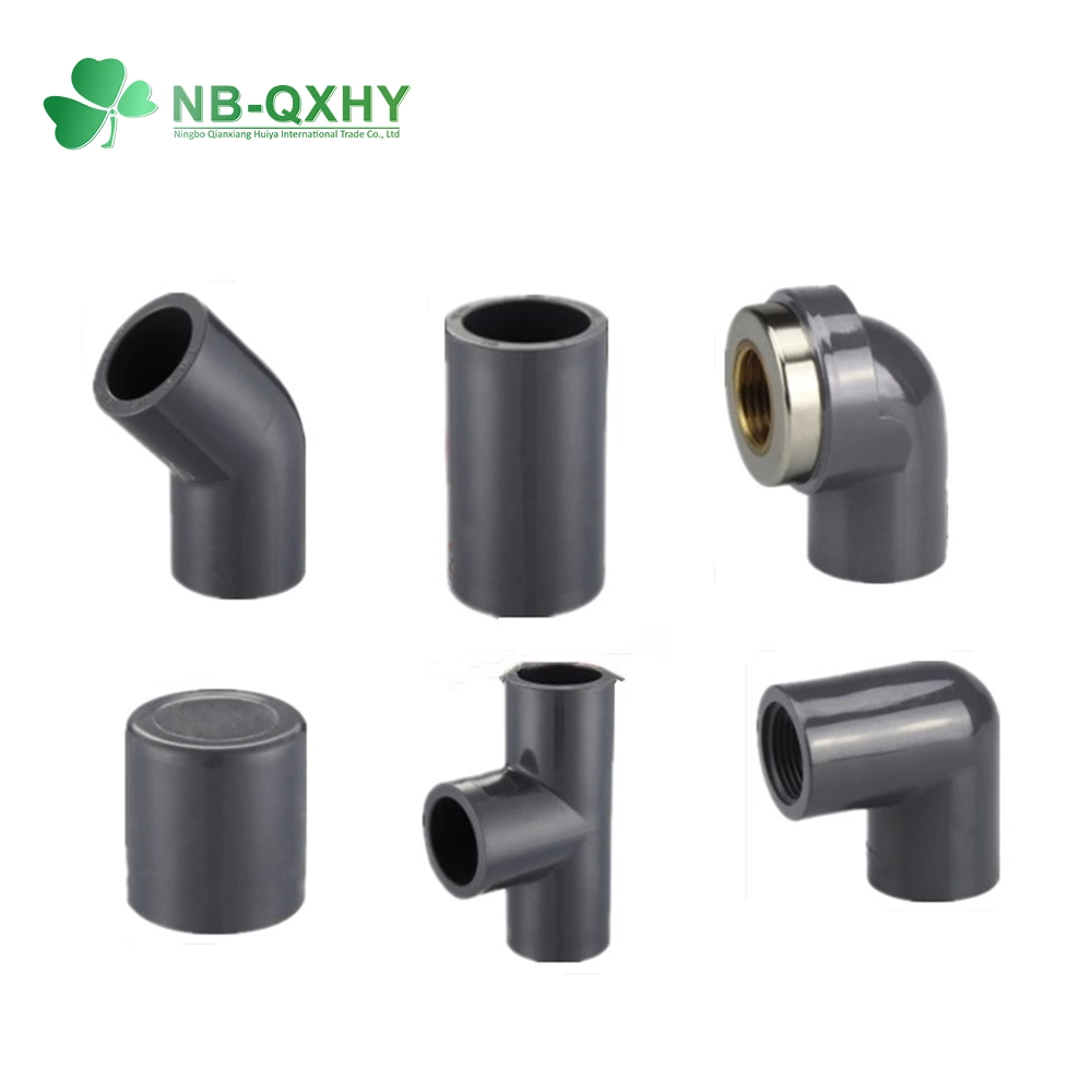 Water Pipe Compression Fittings ASTM Schedule 80 Pipe Fittings Tee Elbow NSF Certificate Sch80 Fittings with Thread