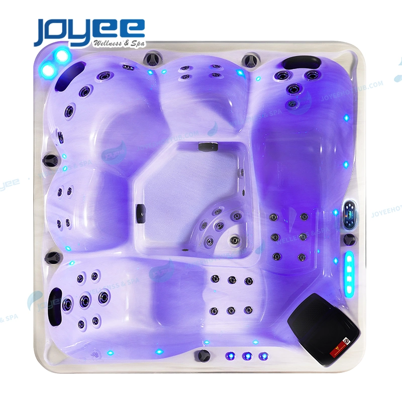 Joyee Hot Tub Manufacturer 5 People Hydromassage Whilpool Bath Outdoor SPA