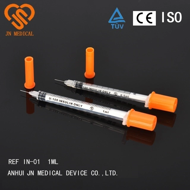 Disposable Medical Insulin Syringe with CE&ISO&SGS Approval (1cc 0.3cc 0.5cc)