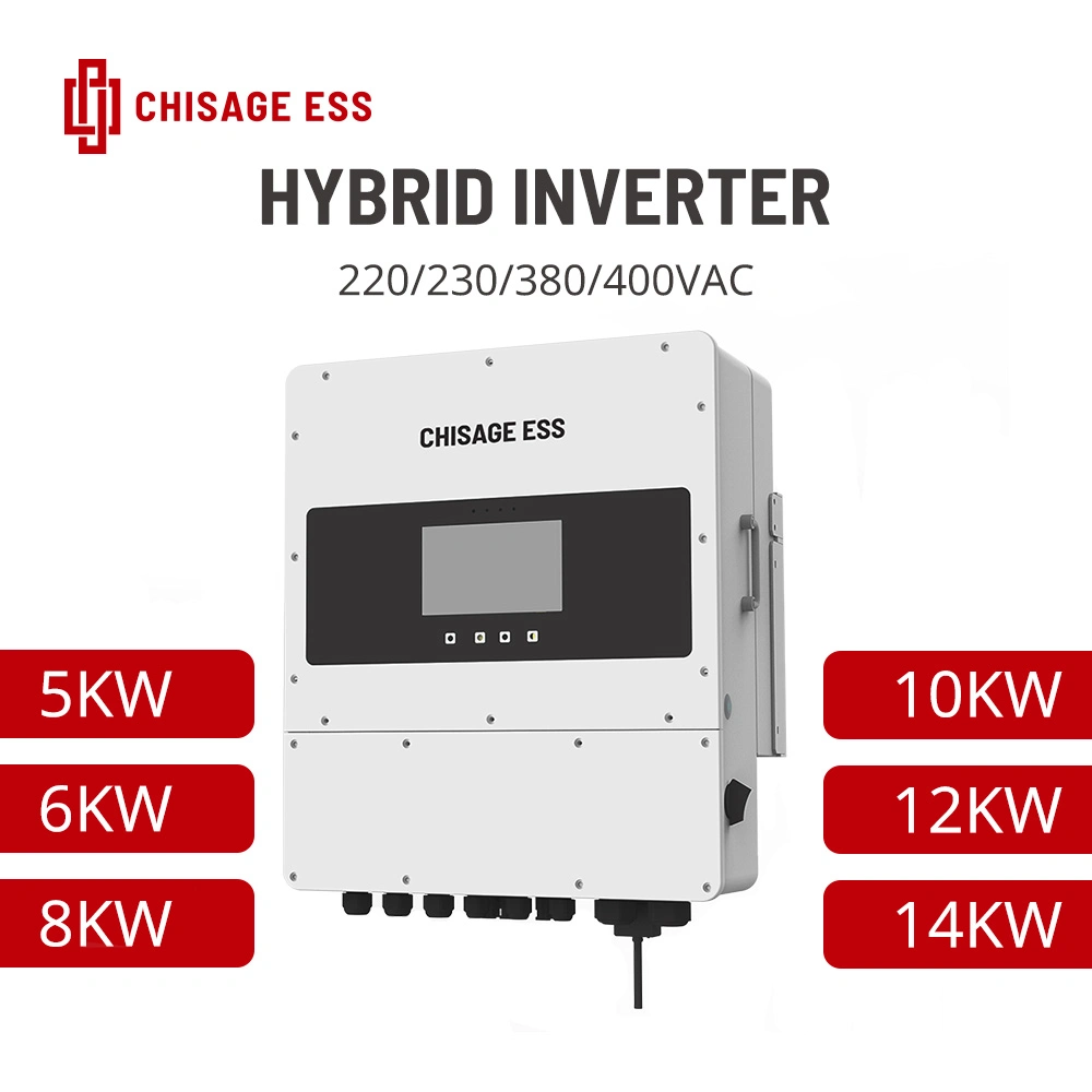 Smart Cooling IP65 5-12kw Triple Phase Hybrid Inverter Solar Power Inverter