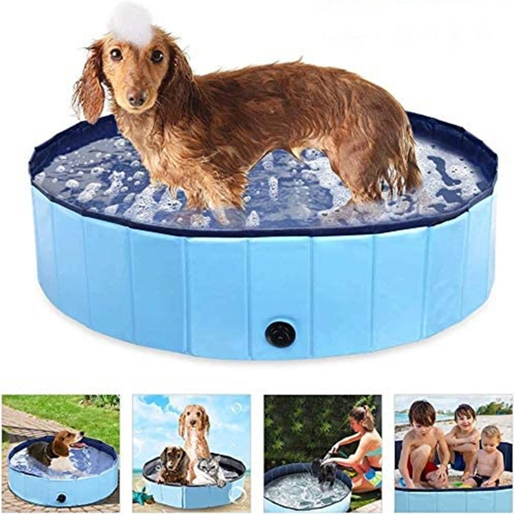 Pet PVC Piscina Dobrável portátil cães gatos Banheira de Hidromassagem