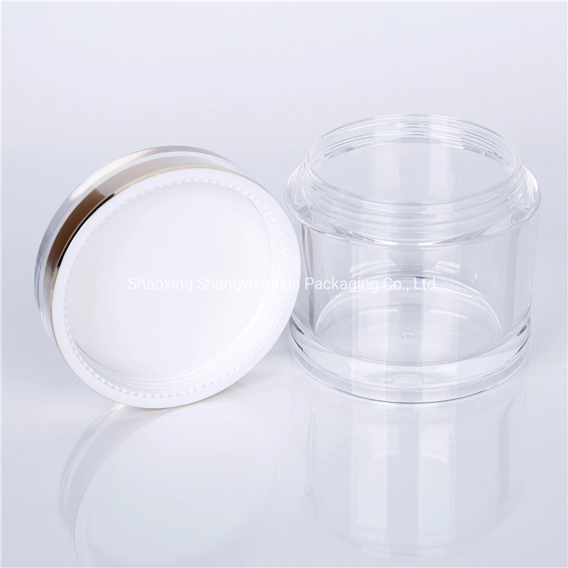 Transparent Round 200ml Harcare Bottle Gold Cap with SGS