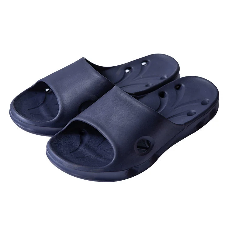 2021 Japanese Couple Bathroom Shower Slippers EVA Rubber Plastic Material Hollow-out Slippers