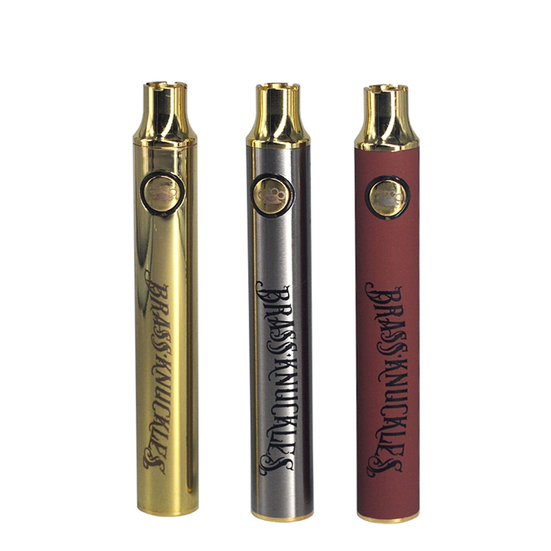 OEM Preheat Wholesale/Supplier 510 Thread Battery Vape Pen Brass Knuckles Battery 900mAh E Cigarette Non Disposable/Chargeable