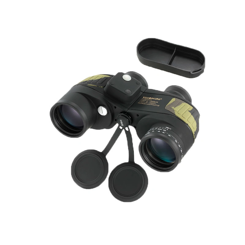 Visionking 7X50 Compass Binocular Rangefinder Telescope Professional Bak4 Hunting Boating Nitrogen Filled Guide Scope (7X50LS)