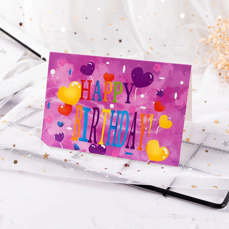 Fábrica de venta al por mayor Universal Print Carton Gift Packaging Cumpleaños 3D Tarjeta