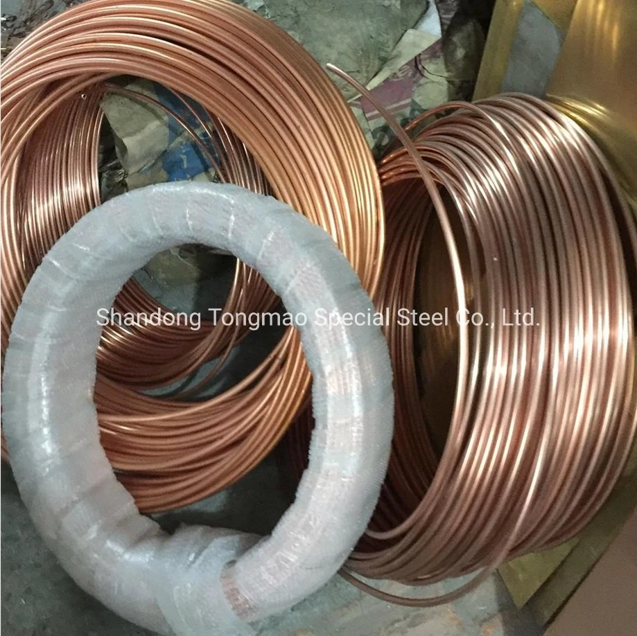 Spot Supplies C12200 Soft Seamless Copper Pipe Tube /Red Bright/ Brass Tube /Pipe Coated Steel Bundy Tube for Refrigeration Part Copper Strip/Coil/Tube/Pipe