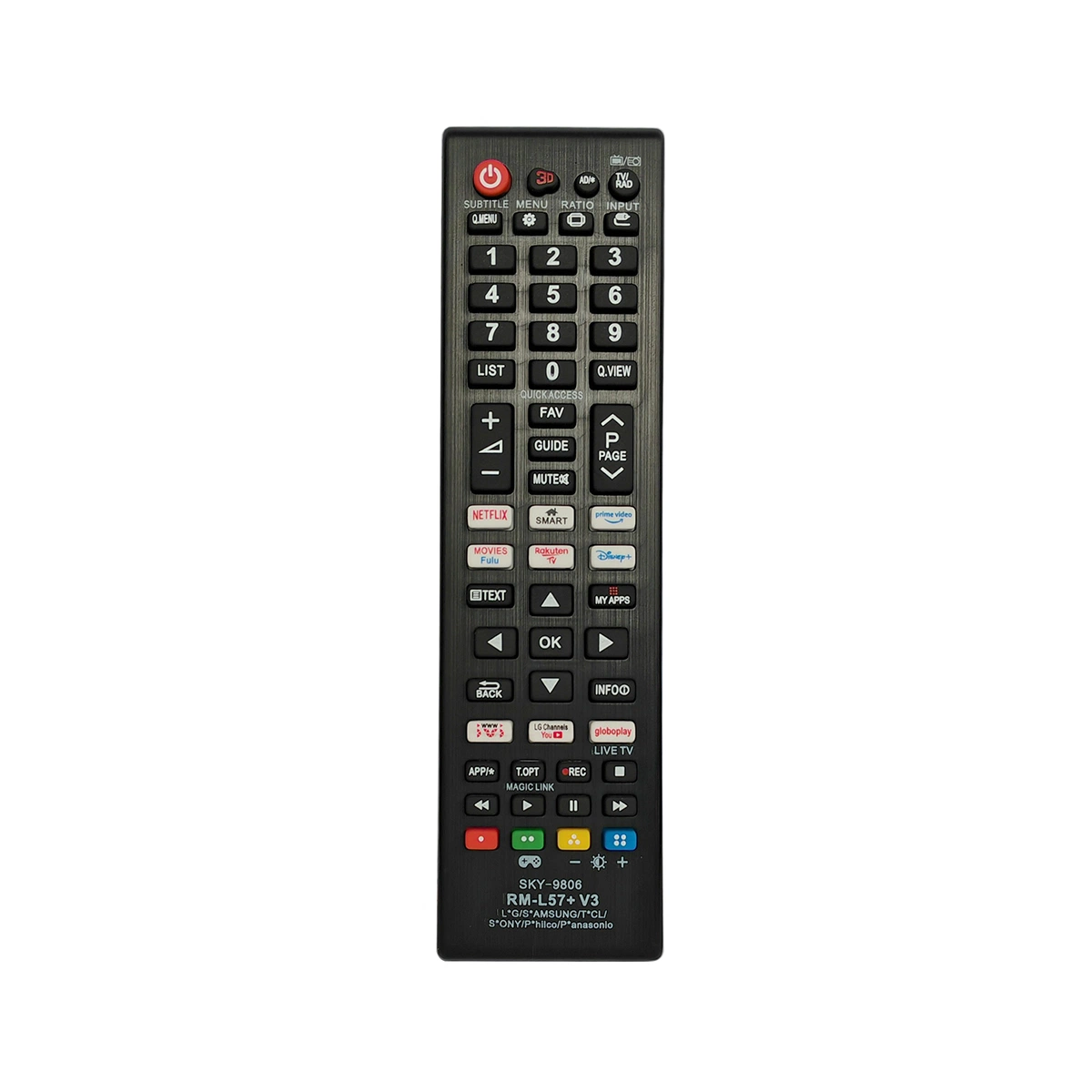 Manufacturer IR Remote Control Support Customize TV Remote Control (RD-2)