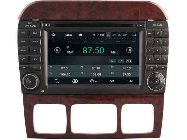 Radio de voiture Android 10 à quatre cœurs Witson pour Mercedes-Benz S W220 (1998-2005) S280 S320 S350 S400 S430 S500 VIDÉO HD 1080P