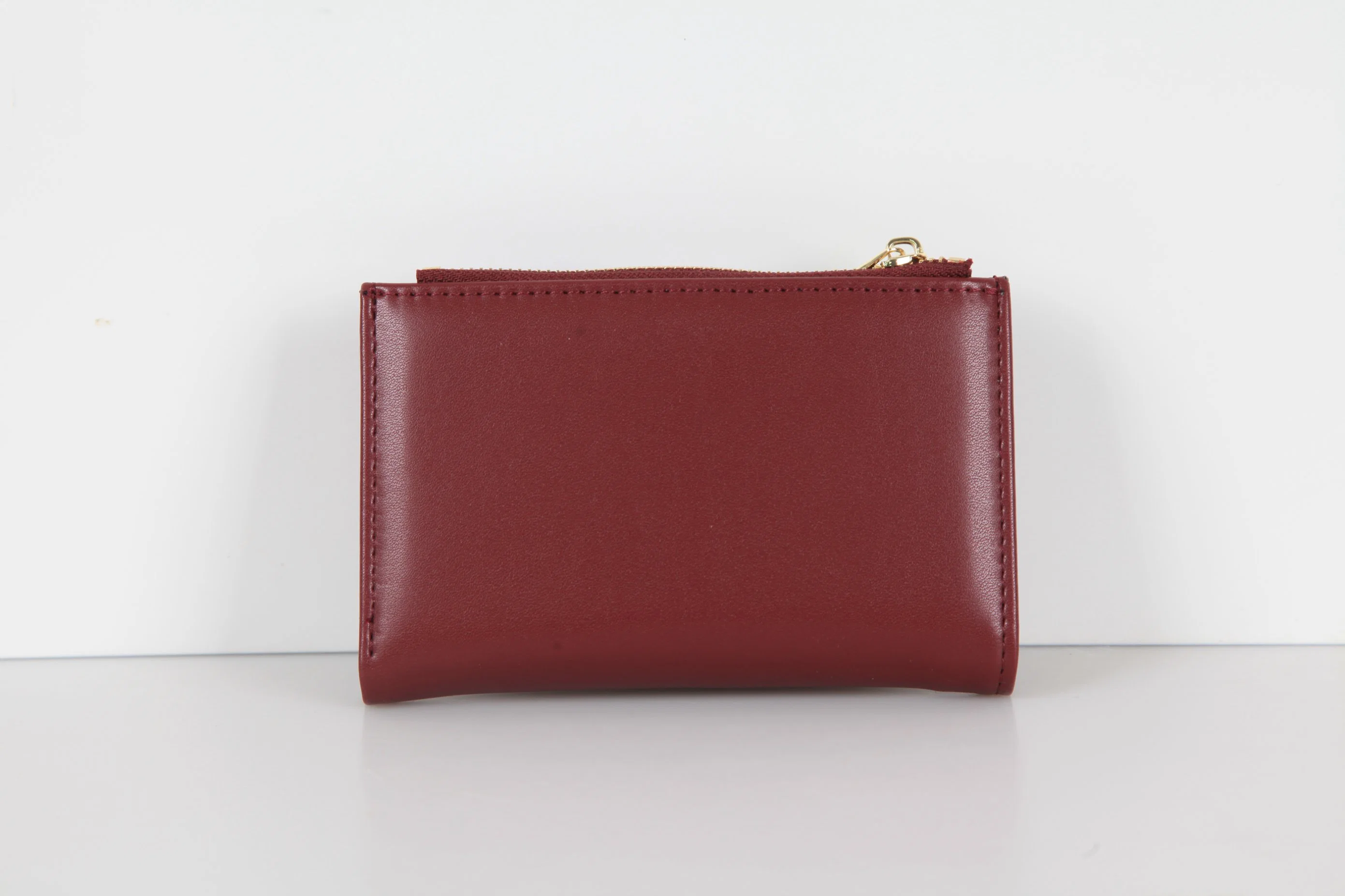 Women&prime; S Short Multi-Card Thin Simple Zipper Clutch