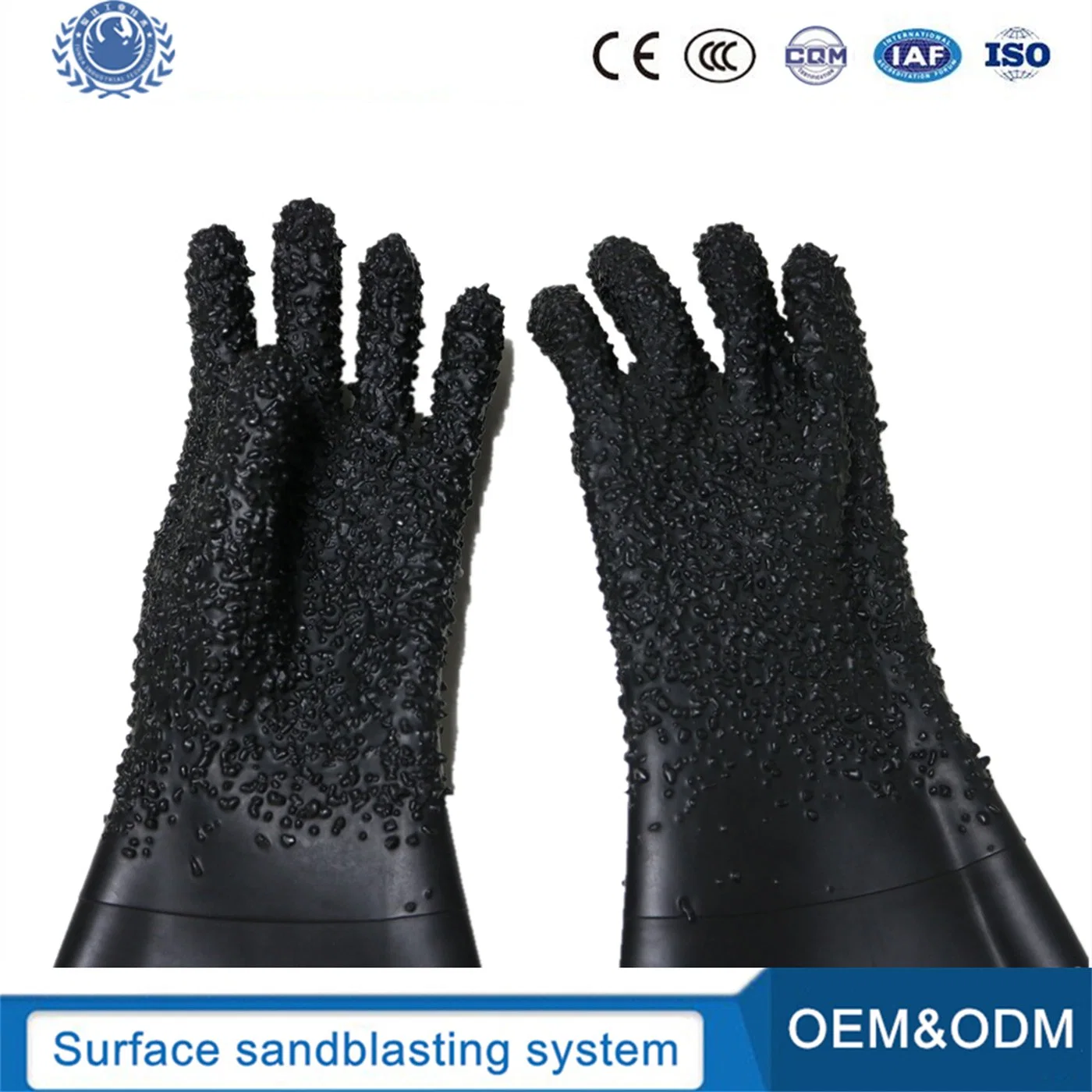 Sand Blasting Cabinet Gloves Anti Slipy Glove Sanding Protection Worker Protect Glove