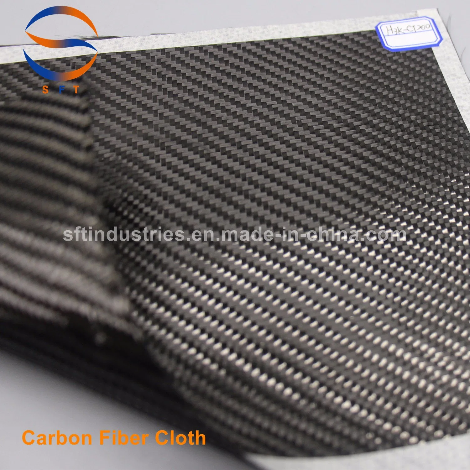 3K 200gsm Twill Weave Carbon Fiber für FRP Automobile