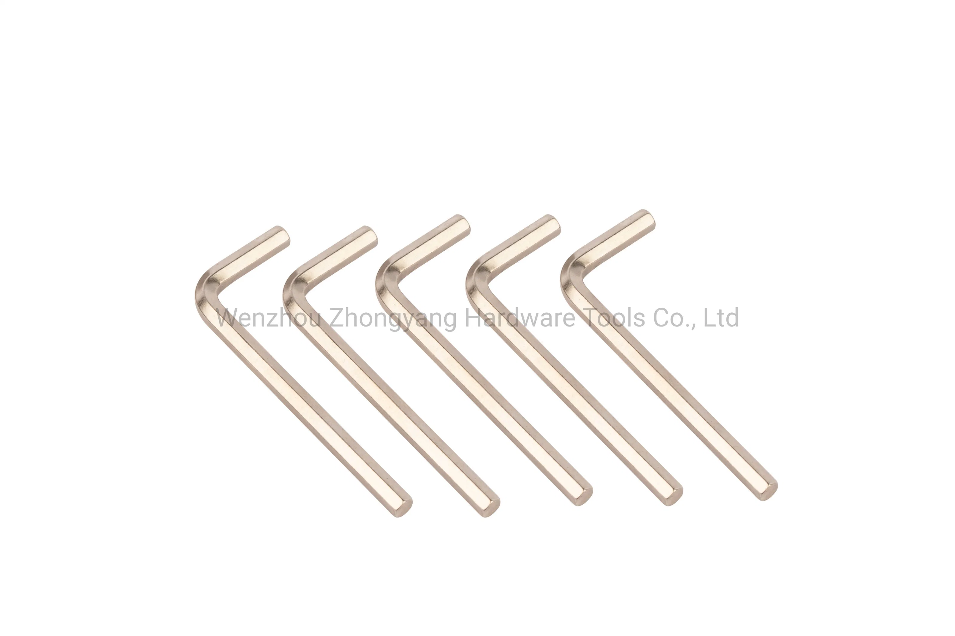 Manufacturer Supply DIN 911 Allen Hex Wrench Allen Key with Nickel Plated.