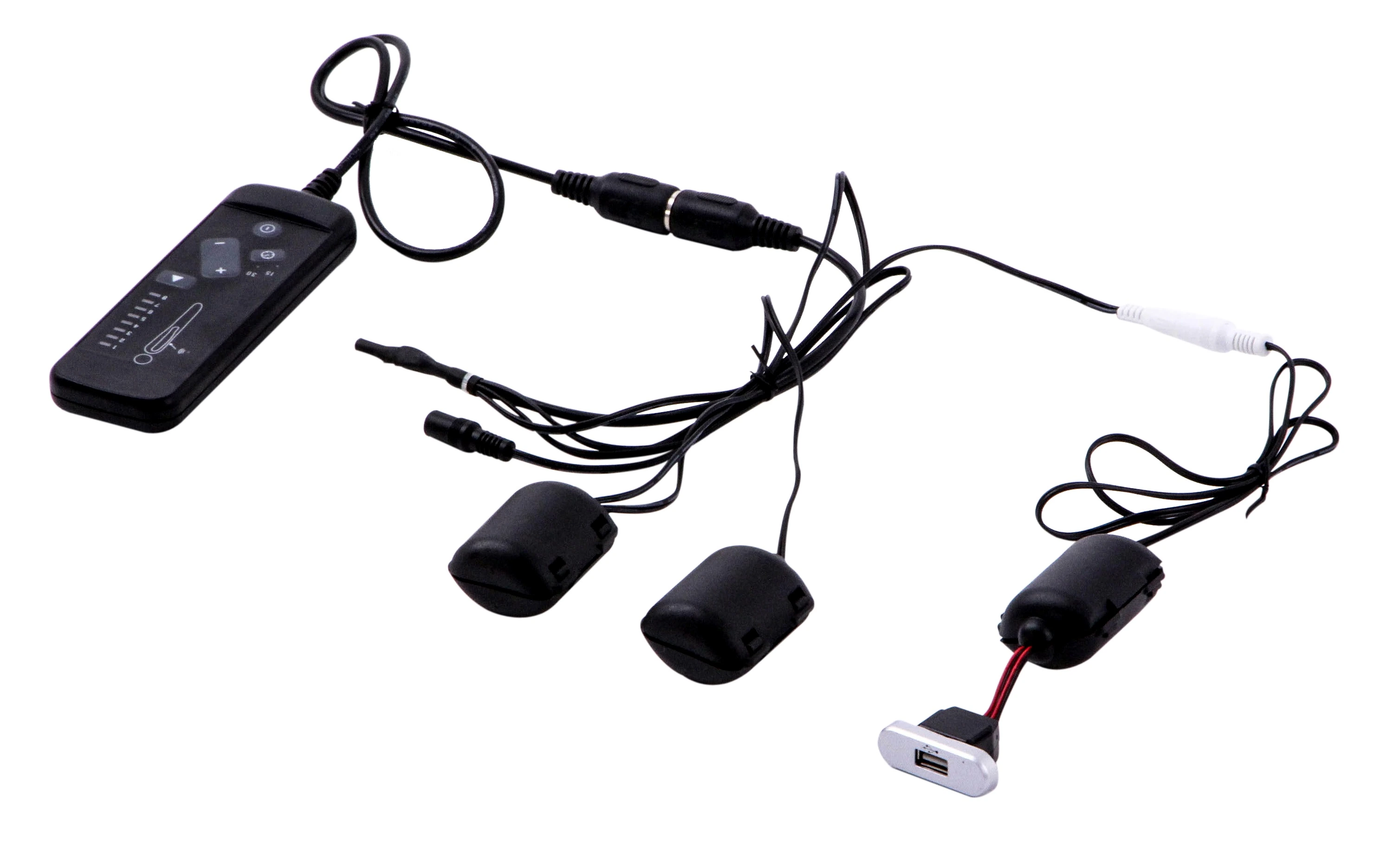 3 sistema de masaje de motores de vibración con sistema USB y LCD Mando a distancia en el programa personalizado