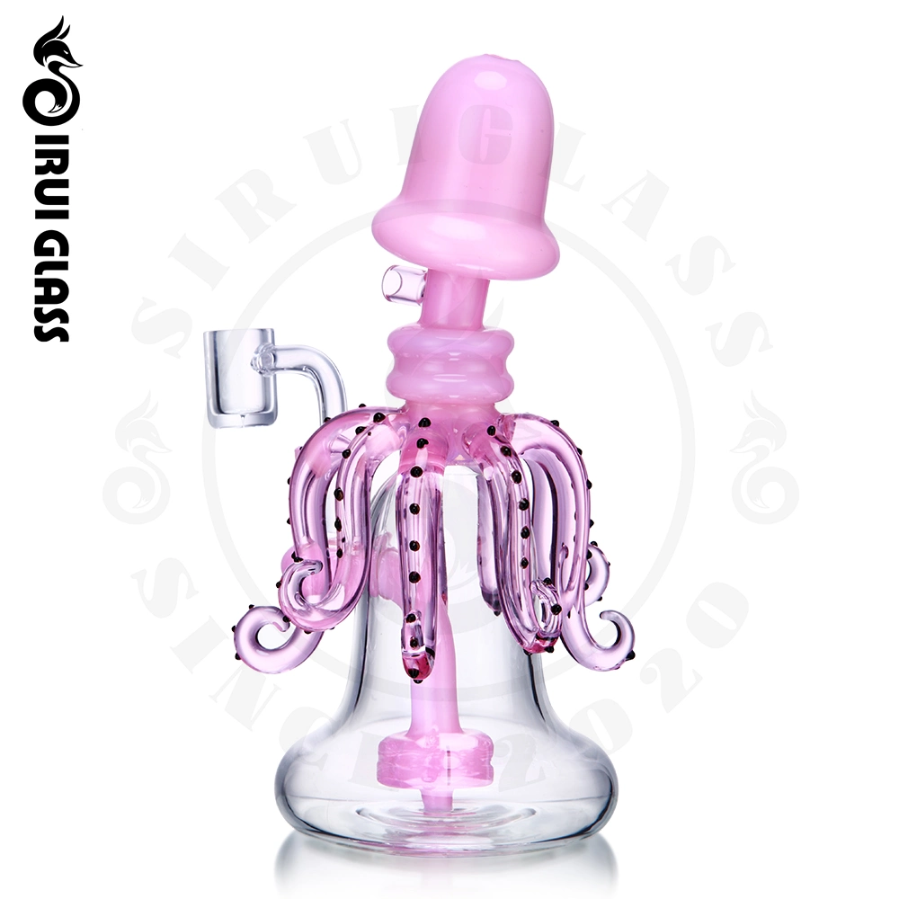 Sirui China Wholesale/Supplier Animals Pink Octopus Glass DAB Rig Beaker Girly Glass Water Pipe