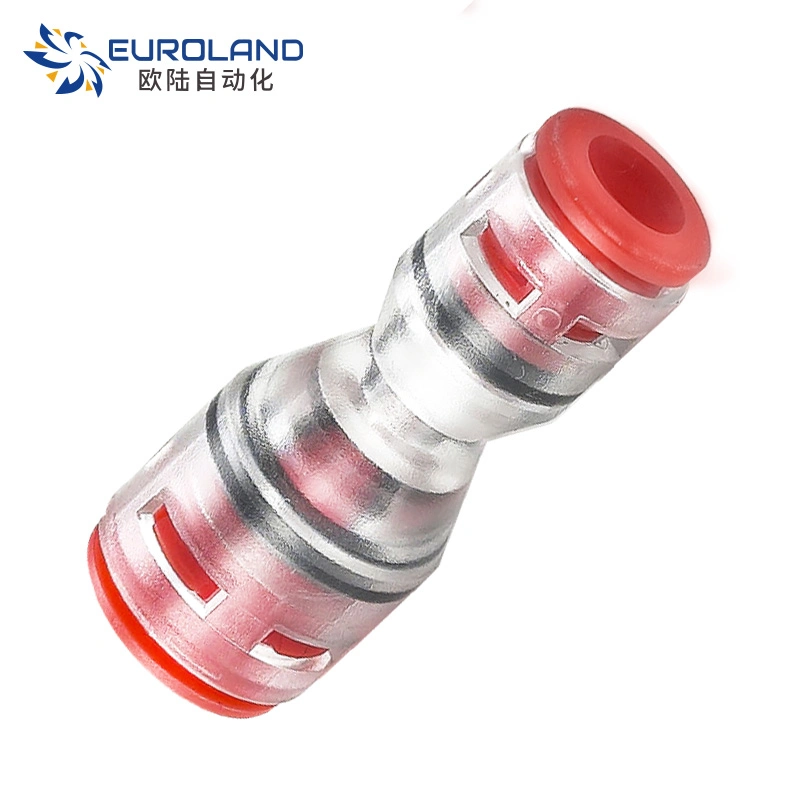 HDPE Micro Tube Connector for Communication Optical Fiber Transparent Micro Duct Reducer for Telcom Duct