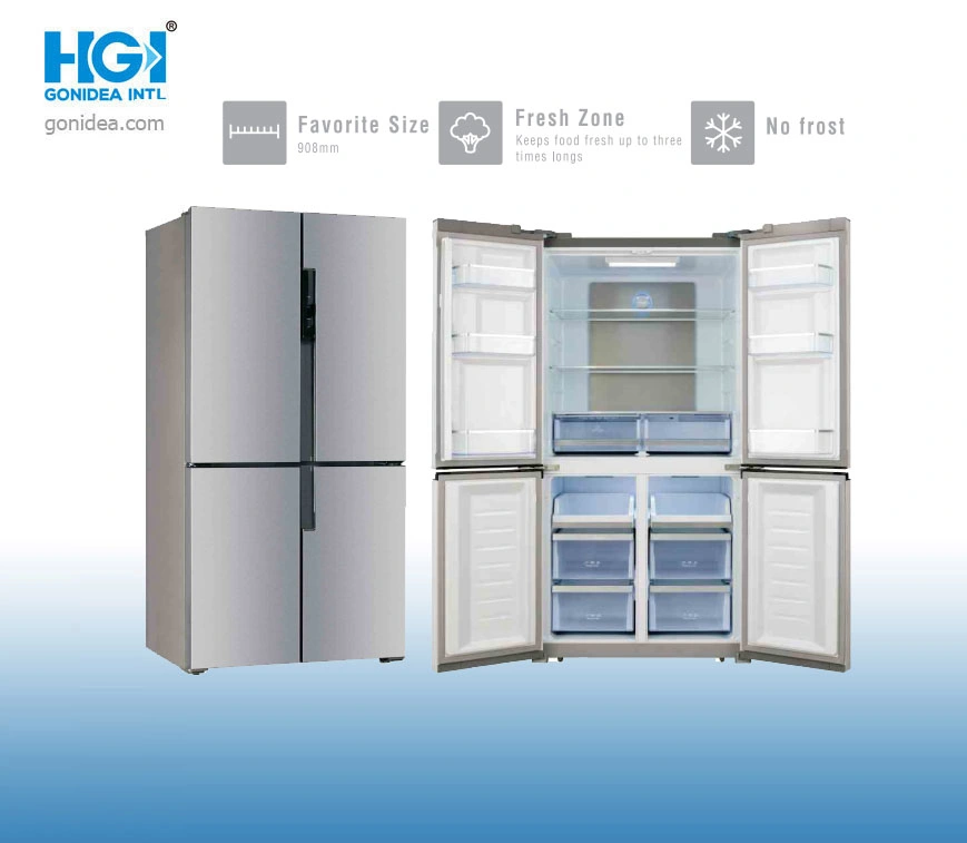 Bcd-446W No Frost Free Refrigerator Cross Door Big Refrigerator Euro E Class