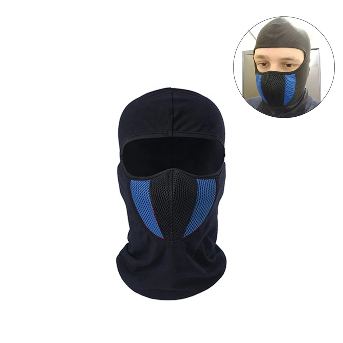 Motorcycle Balaclava Moto Face Mask Motorcycle Cycling Bike Full Face Mask Black One Size Esg13015