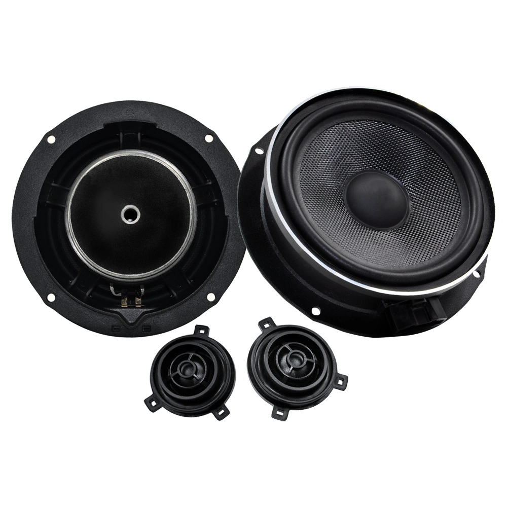 Car Audio HiFi System Aluminum 2-Way 6 Inch Car Specific Speakers Plug and Play Component Speaker Set for VW Volkswagen
