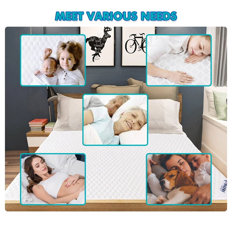 Wholesale/Supplier Full Size Washable Cooling Waterproof Bamboo Jacquard Fibre Mattress Cover Protector