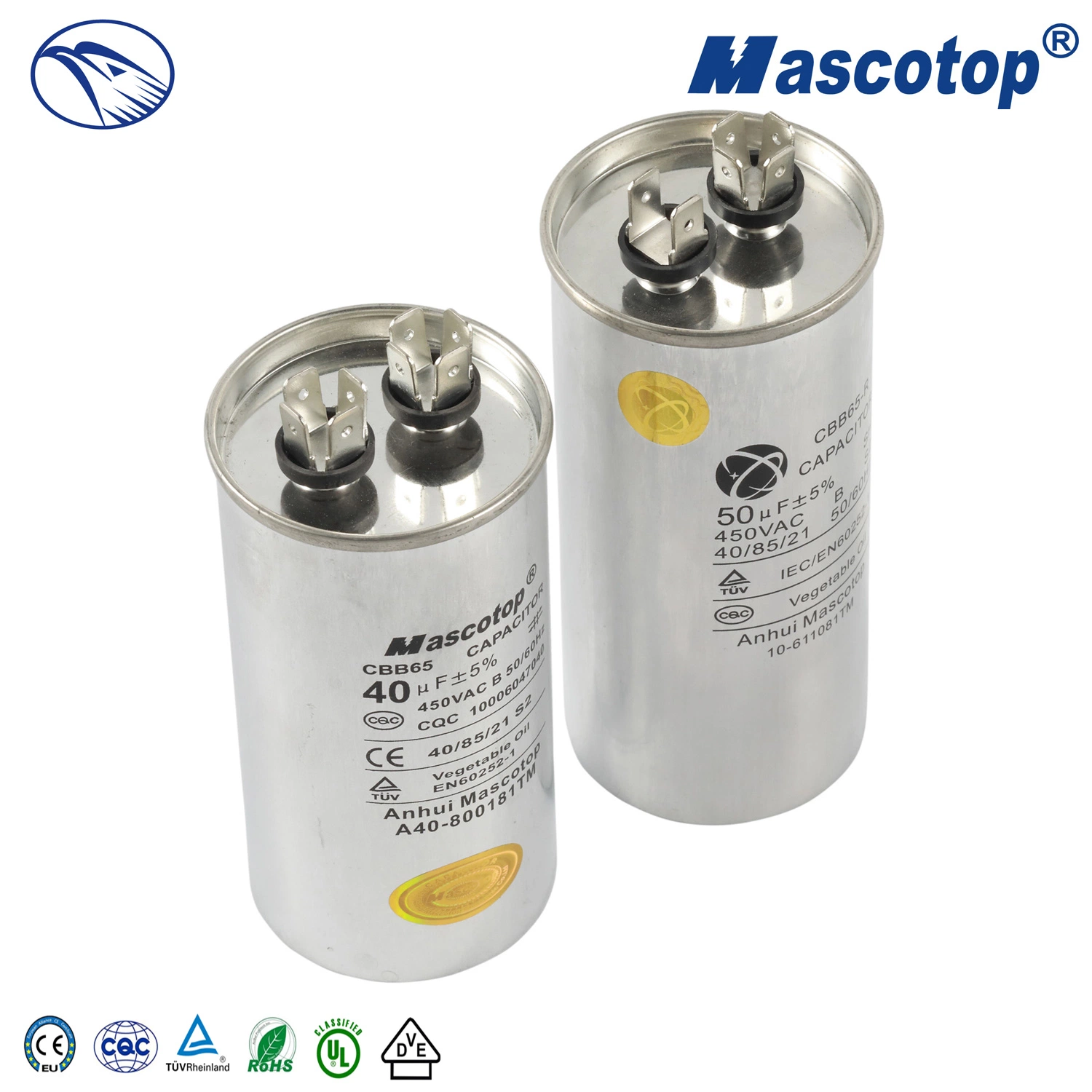 Cbb65 Air Conditioner Aluminum Round Capacitor in Stock