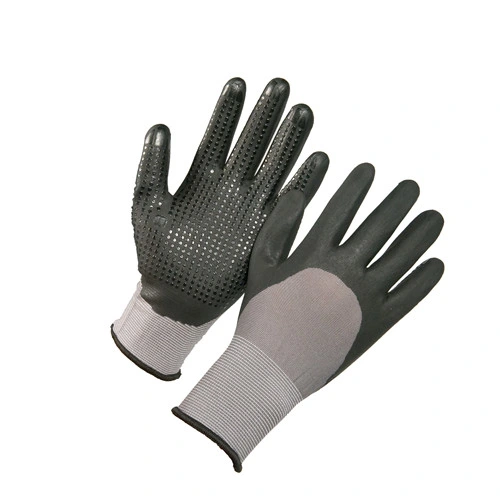 15 Gauge Nylon Spandex Super Grip Foam Nitrile Coated Work Gloves