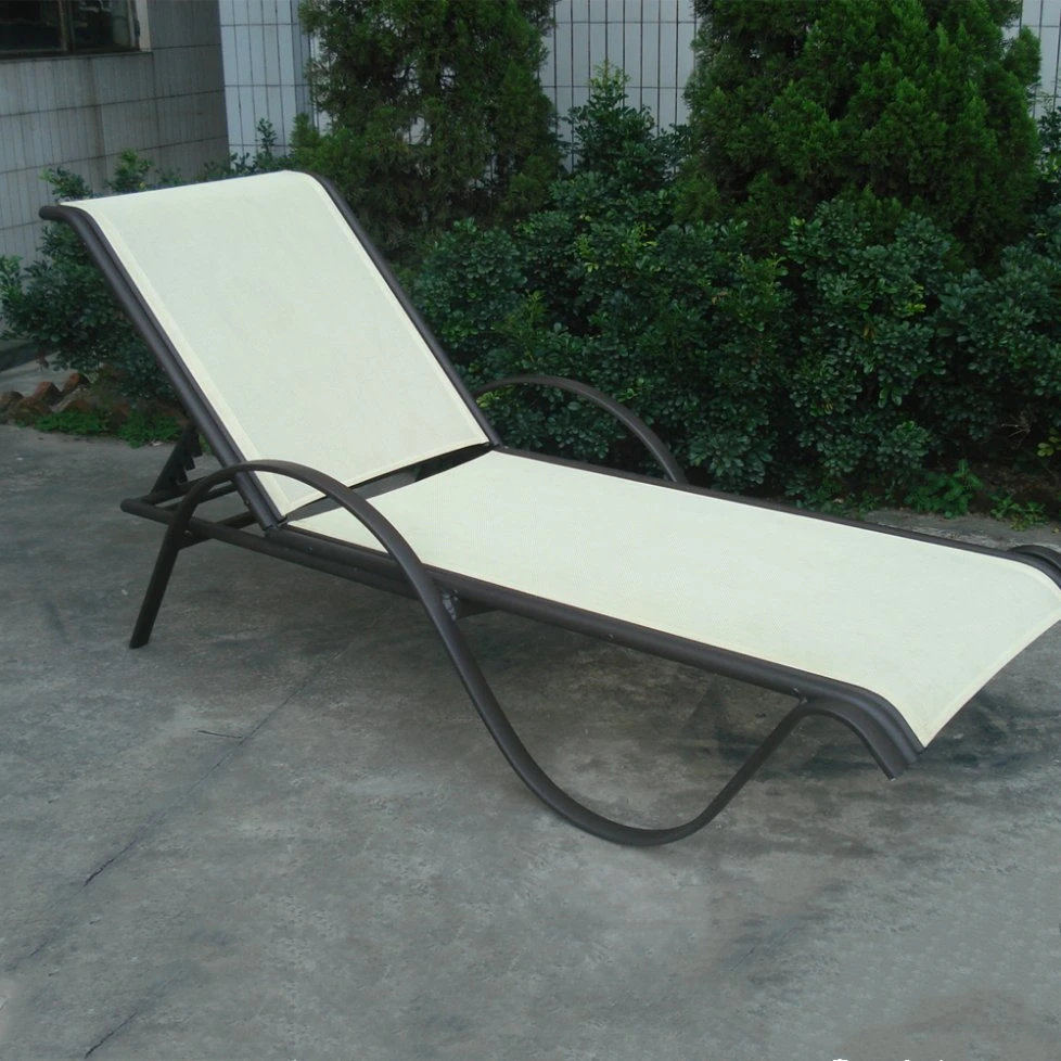 Chaise longue plage de l'accoudoir spécial extérieur mobilier de style français