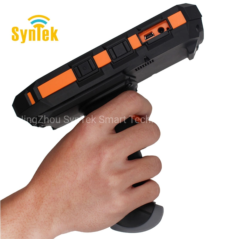 Outdoor Wireless Android PDA Lf Handheld RFID Reader 125kzh with Biometric Fingerprint Reader