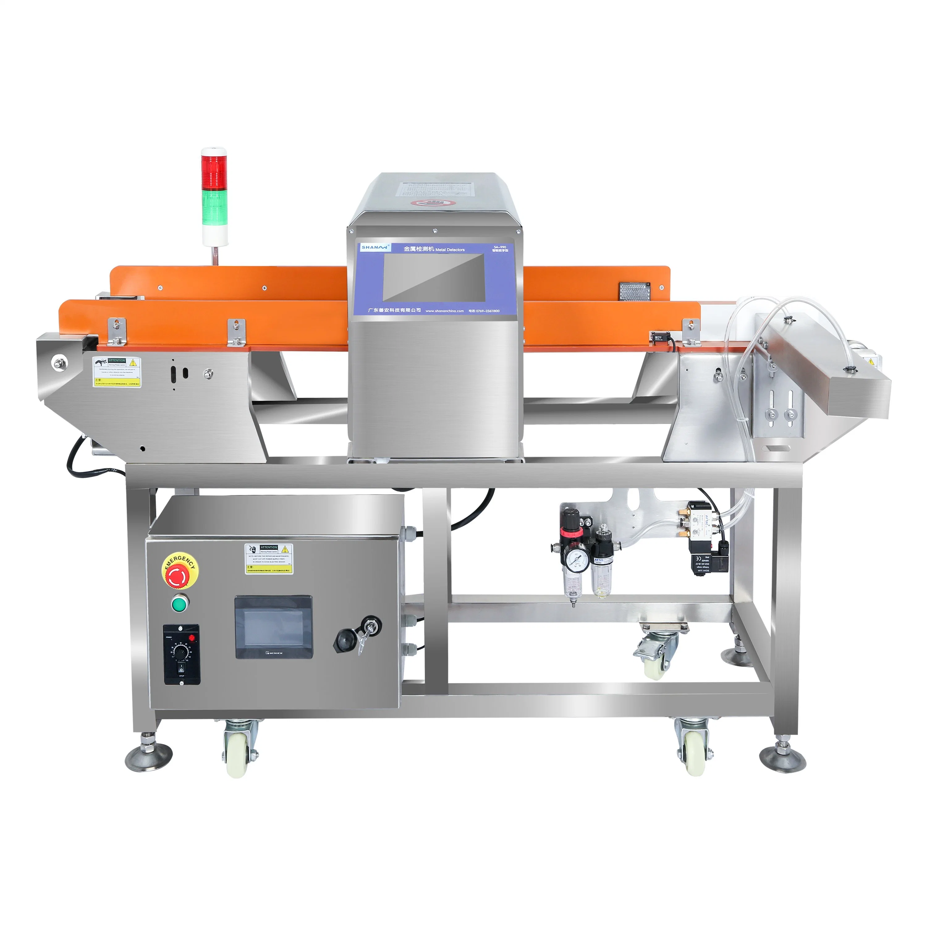 Factory Supply OEM Food Grade High Accuracy Detection Machine for Rice Package Pharmaceutical Plastic Chemical Toy Vegetable Cake Solutions Metal Detector