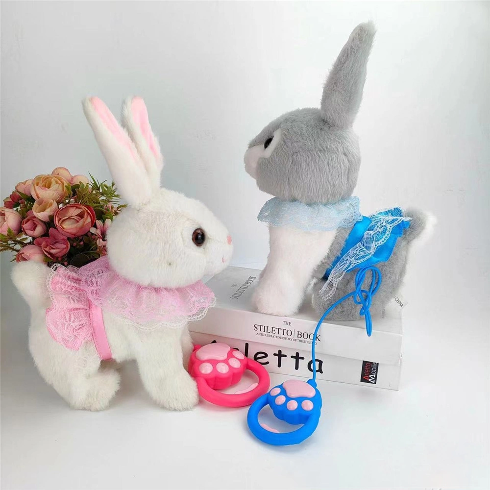 La danse du lapin en peluche jouet robot Bunny le saut à la Marche de l'exécution Animal agiter les oreilles Cute Pet électrique pour les enfants des cadeaux d'anniversaire