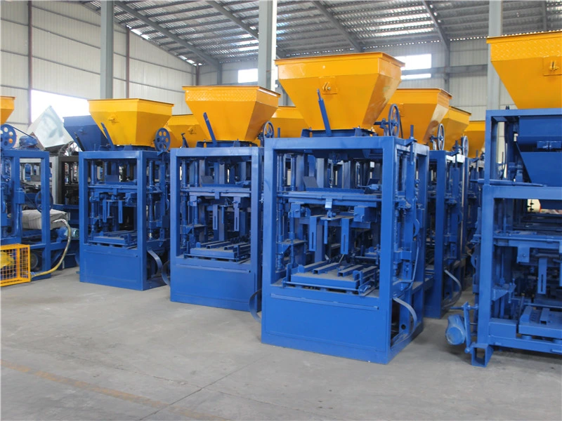 Fly Ash Paving Block Machine Hot Sale Qt4-24 Semi Automatic Brick Making Machine