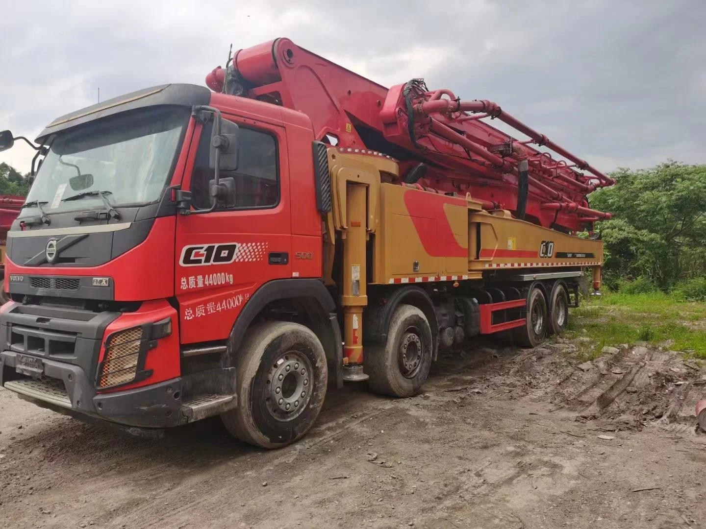 2019 Truck Mounted Pump 62m Used Concrete Pump Truck Volvo Chassis