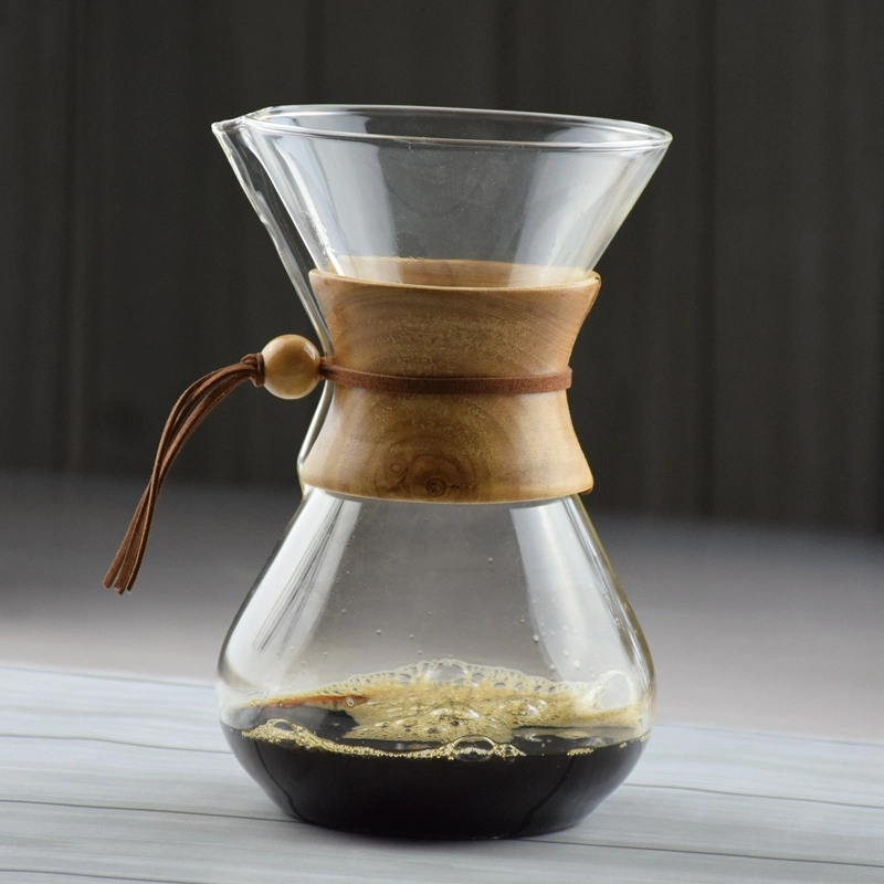 Machine à café de gros 500ml/800ml en verre borosilicaté Partager pot de café