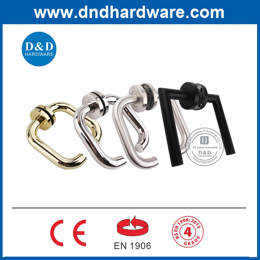 SS316 Architectural Door Hardware Handle Lever for Shopping Mall