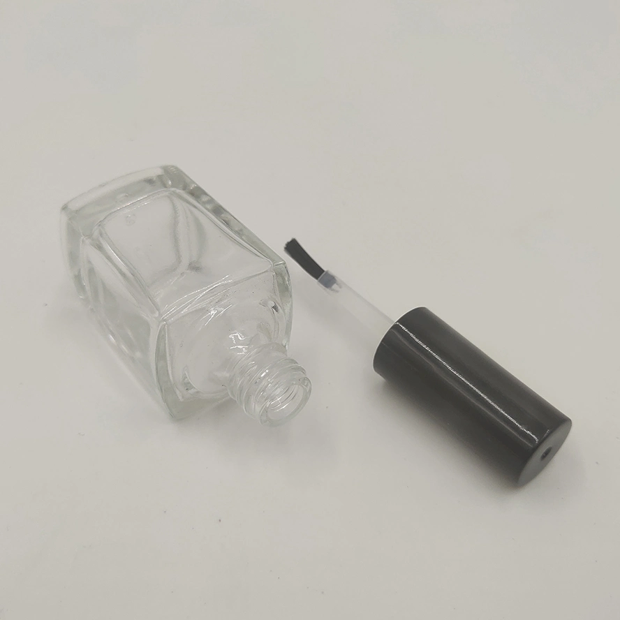 Guangzhou Supplier OEM Square Clear 10ml Glass Packing for Nail Polish