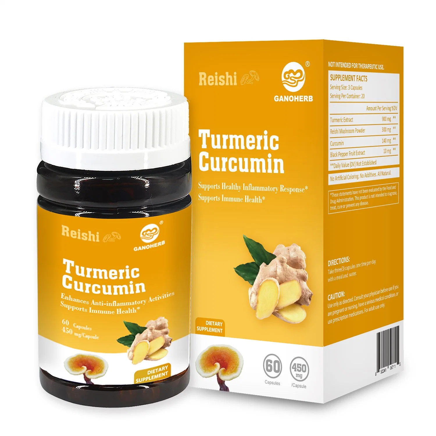 Herbal Supplements Curcumin Turmeric Extract for Support Joint and Healthy Inflammatory