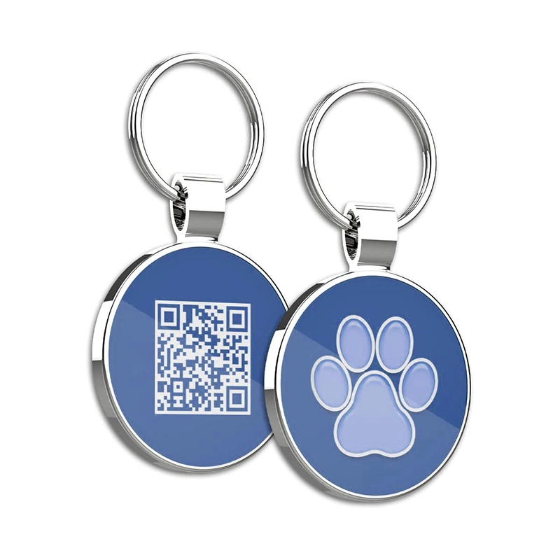 Étiquette de suivi des animaux de compagnie RFID d'impression personnalisée 13,56 MHz Étiquette d'identification des animaux de compagnie NFC Qr Code Collier électronique pour chien.