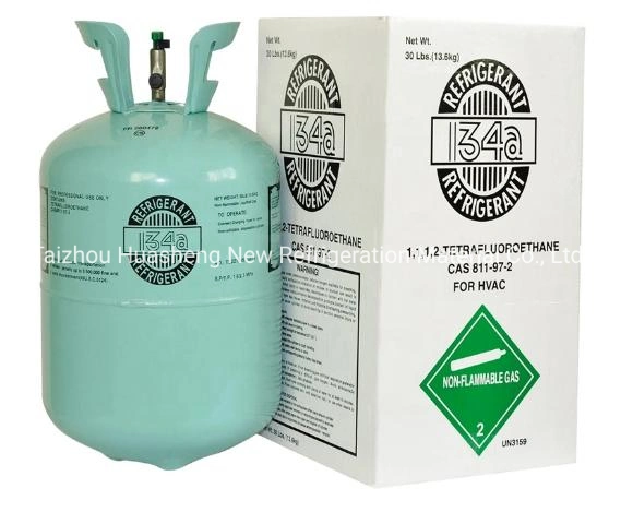 Above 99.95% Purity 13.6kg/30lb Disposable Cylinder Refrigeration 134A / Refrigerant R134A Price