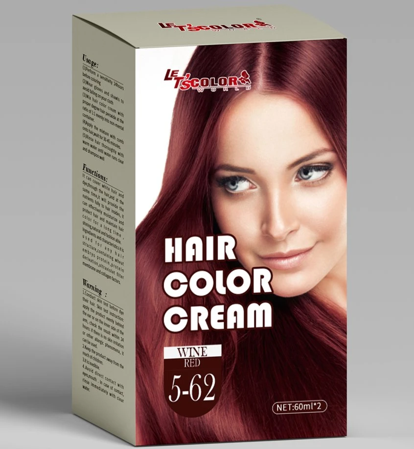 SGS Factory Wholesale/Supplier Price Grey Hair Cover Hair Color Cream