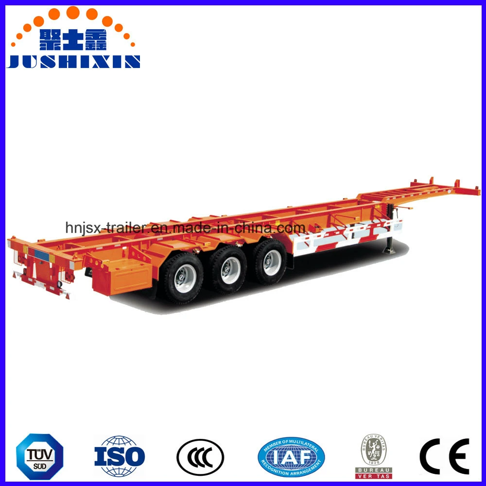 40FT Tri-Axle Skeleton/Skeletal Heavy Tractor Truck Untility Semi Trailer Container Trailer