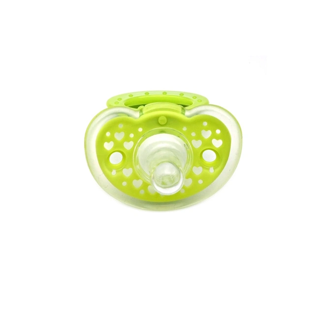 Baby Nipple Silicone-Coated Orthodontic Pacifier with Handle