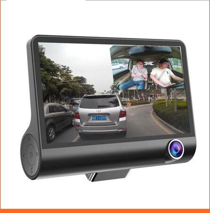 Auto DVR 3 Kameras Objektiv 4,0 Zoll Dash Kamera Dual Objektiv mit Rückfahrkamera Videorekorder Auto DVRs Dash Cam