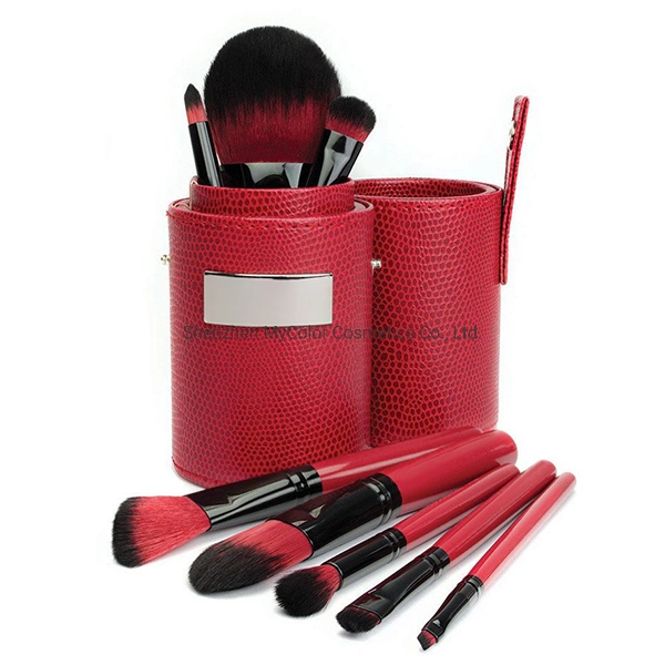 12PCS Premium Red Handle Makeup Brushes Set Cosmetic Tool with Private Label