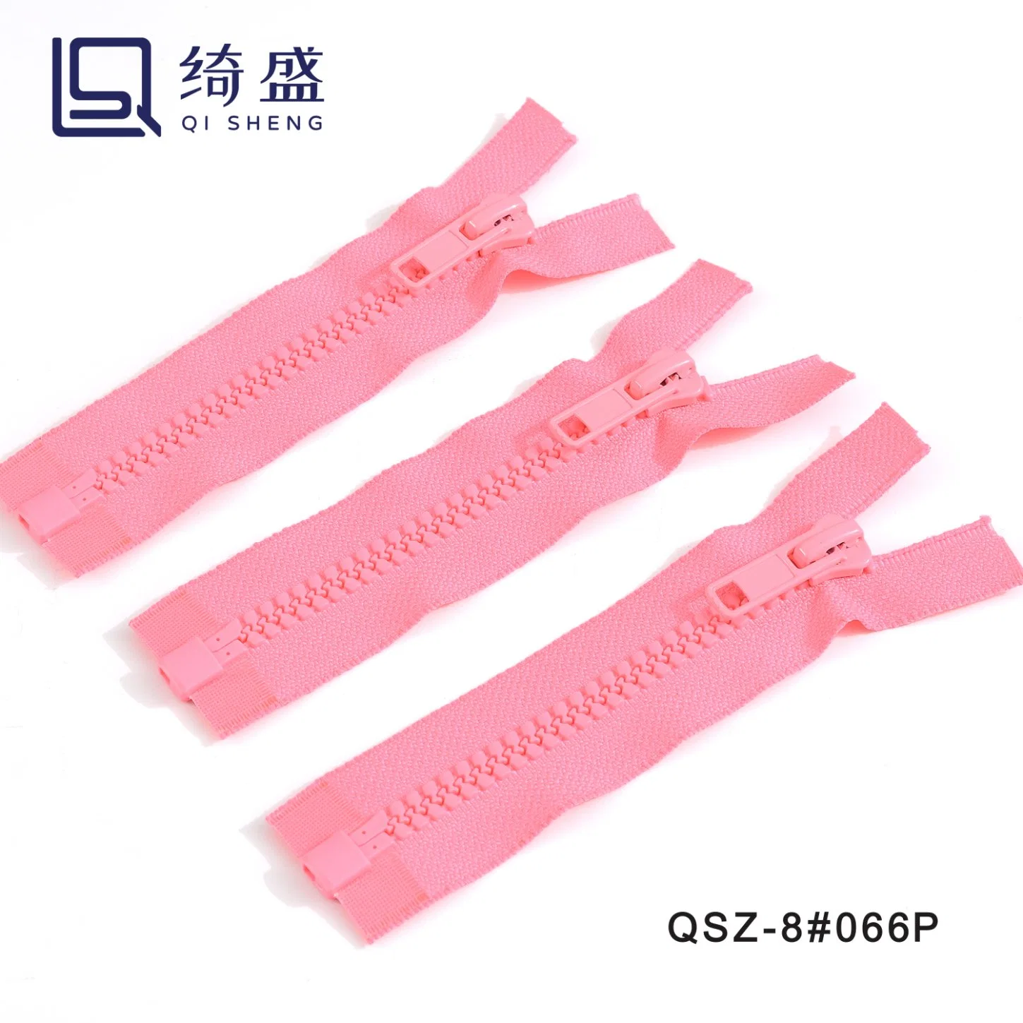 High quality/High cost performance  8# Plastic Zipper with High quality/High cost performance  Pull Tab/Plastic Zipper/ Resin Zipper/Two Colors of Fabric Zipper